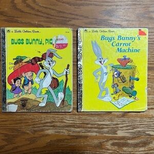 Two Bugs Bunny Little Golden Books Bugs Bunny Carrot Machine Bugs Bunny Pioneer
